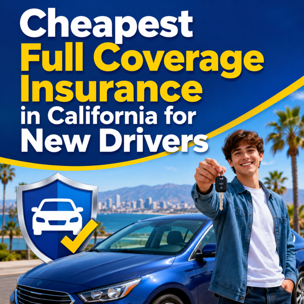 Cheapest Full Coverage Insurance in California for New Drivers