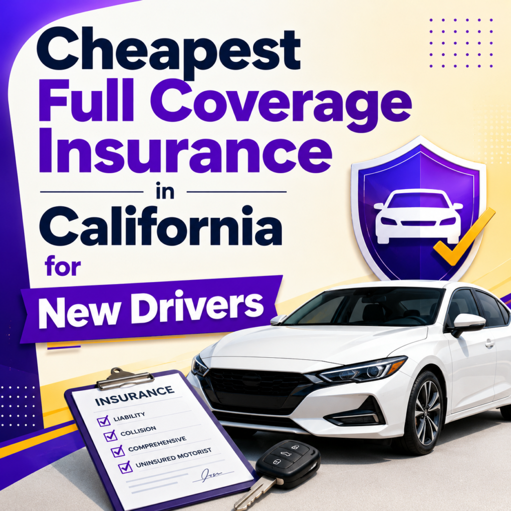 Cheapest Full Coverage Insurance in California for New Drivers