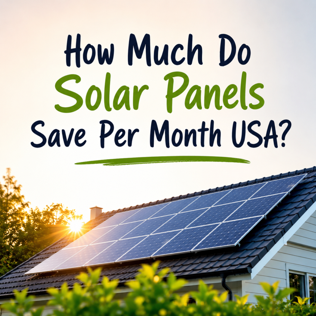 How Much Do Solar Panels Save Per Month USA?