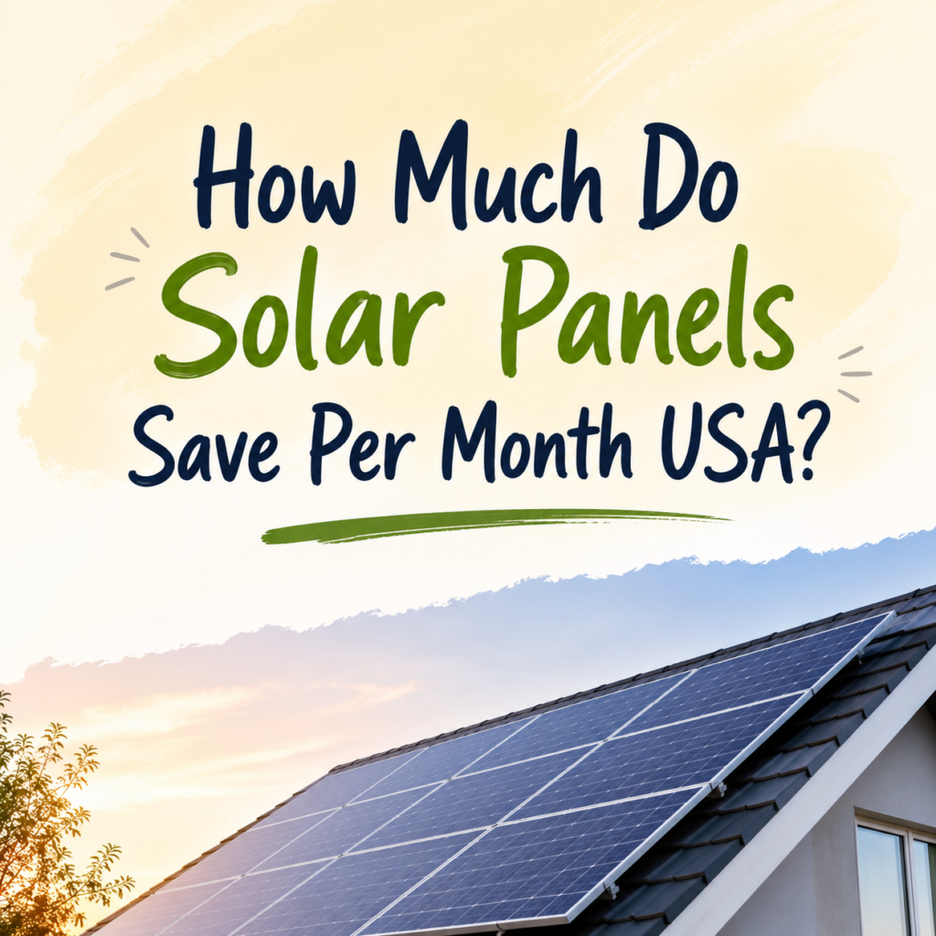How Much Do Solar Panels Save Per Month USA?
