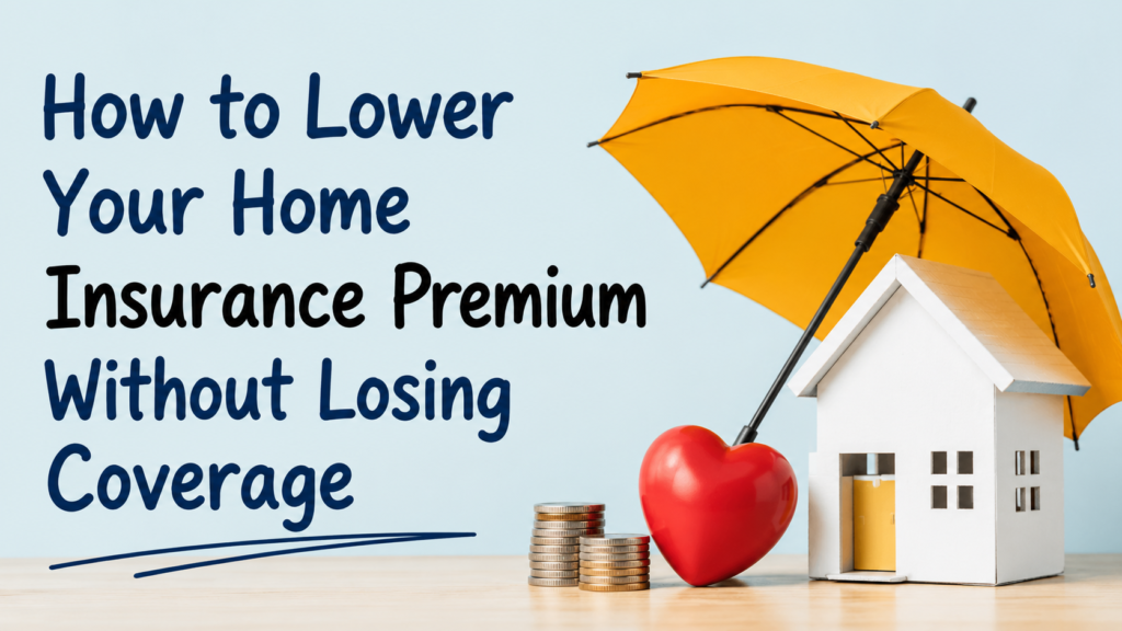 How to Lower Your Home Insurance Premium Without Losing Coverage