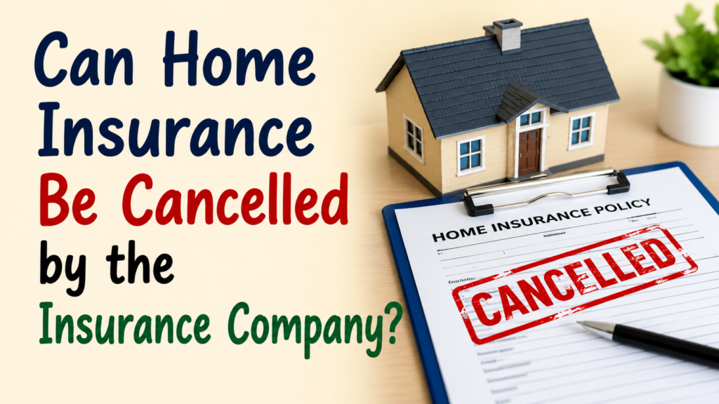 Can Home Insurance Be Cancelled by the Insurance Company?