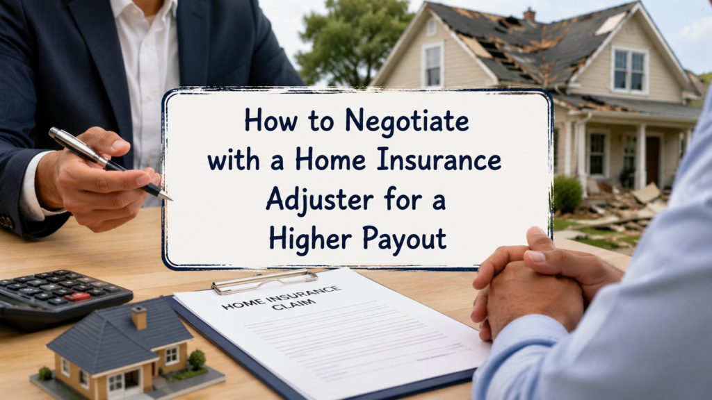 How to Negotiate with a Home Insurance Adjuster for a Higher Payout