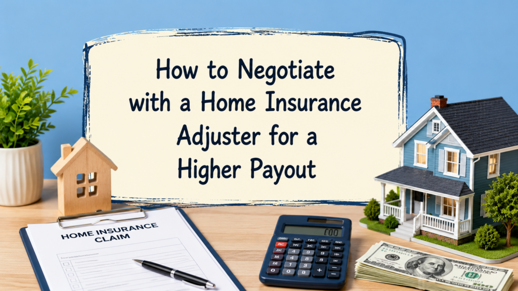 How to Negotiate with a Home Insurance Adjuster for a Higher Payout