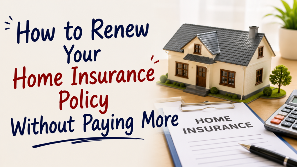 How to Renew Your Home Insurance Policy Without Paying More
