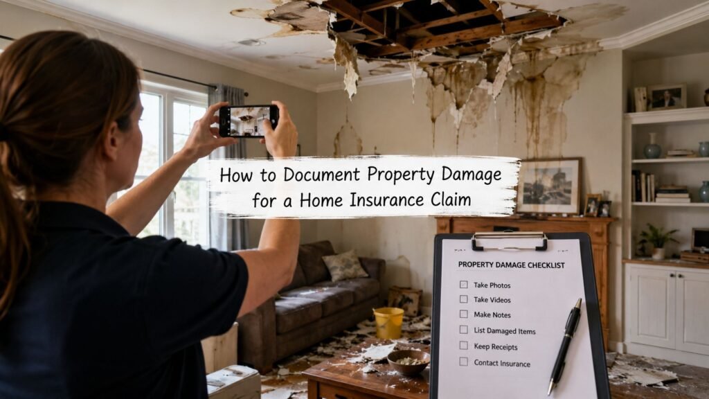 How to Document Property Damage for a Home Insurance Claim
