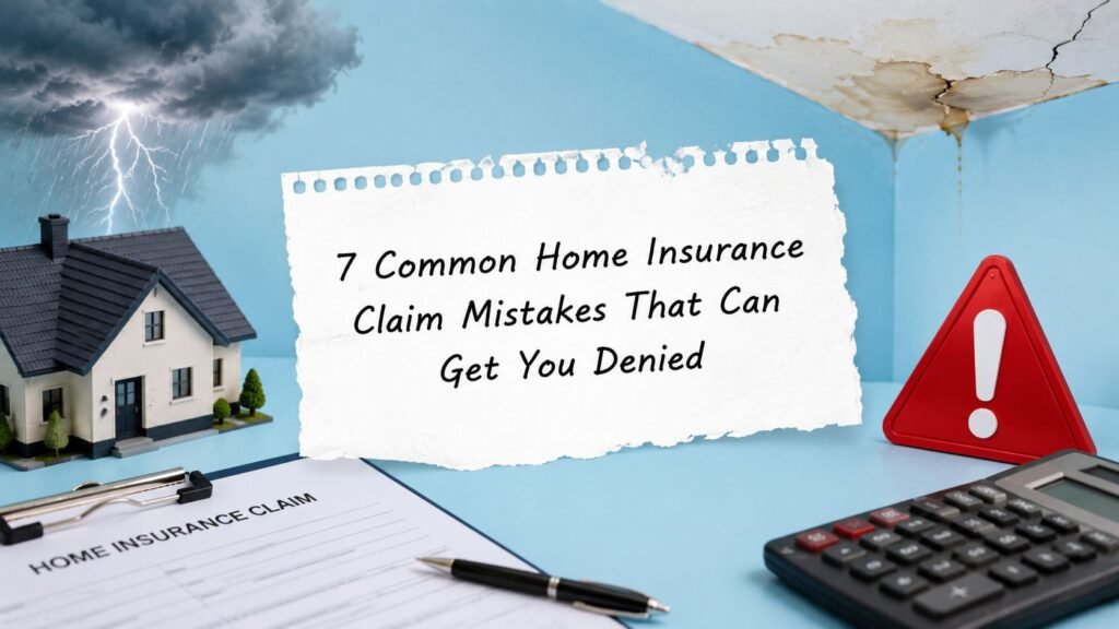 7 Common Home Insurance Claim Mistakes That Can Get You Denied