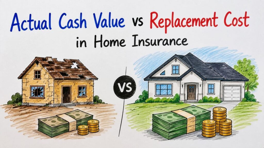 Actual Cash Value vs Replacement Cost in Home Insurance