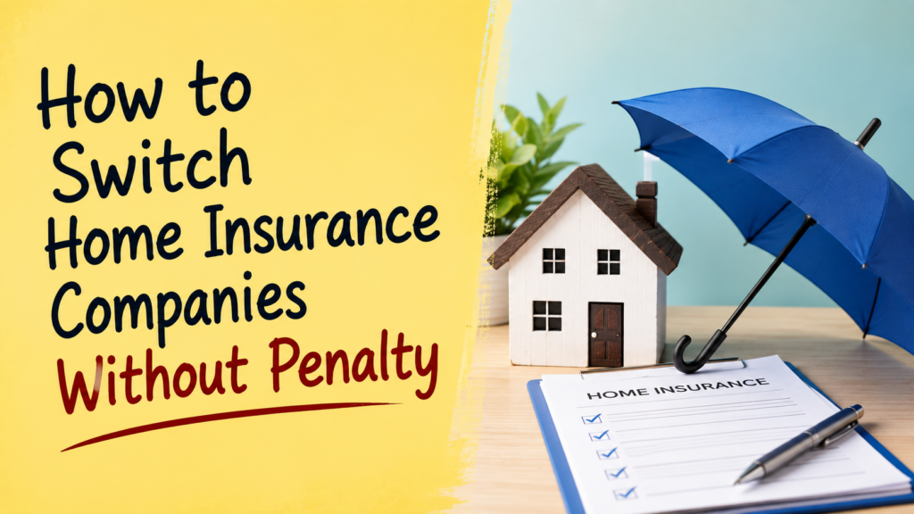 How to Switch Home Insurance Companies Without Penalty